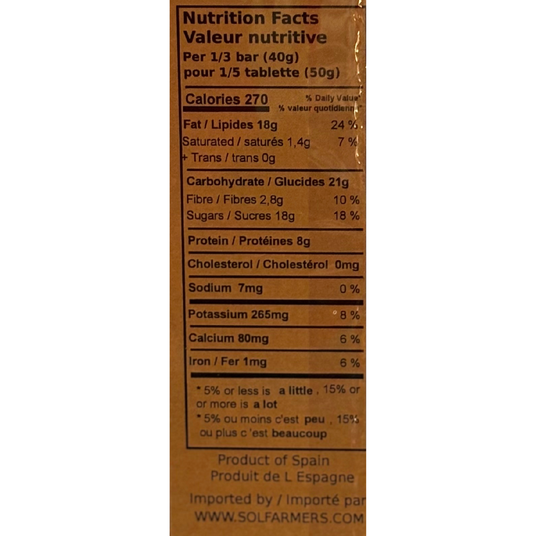 Alicante Crunchy Nougat - Turron Duro DOP. AntiuXixona, 150g - Solfarmers