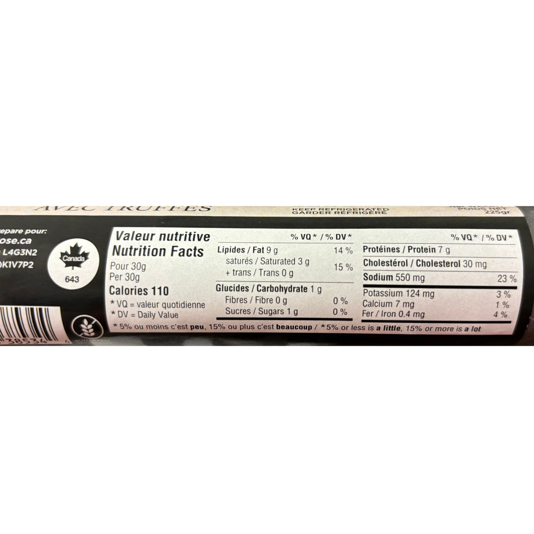 Spanish Dry Sausage with Truffle - Salchichon con Trufa. Don Jose, Stick 225g - Solfarmers