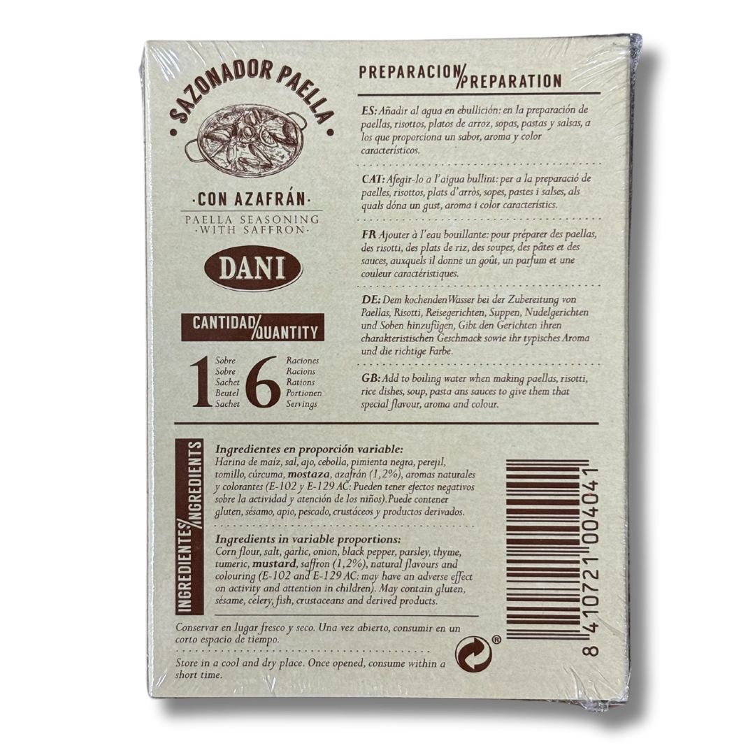 Paella seasoning with saffron Dani 3x3g - Solfarmers