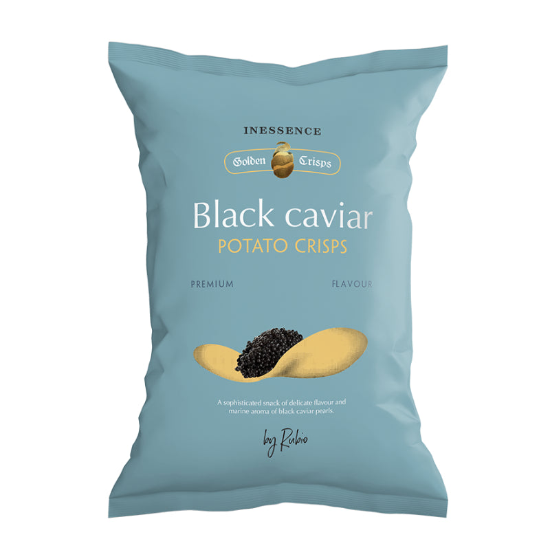 Potato Chips Black Caviar - Patatas Fritas de Caviar. Inessence, 125g - Solfarmers