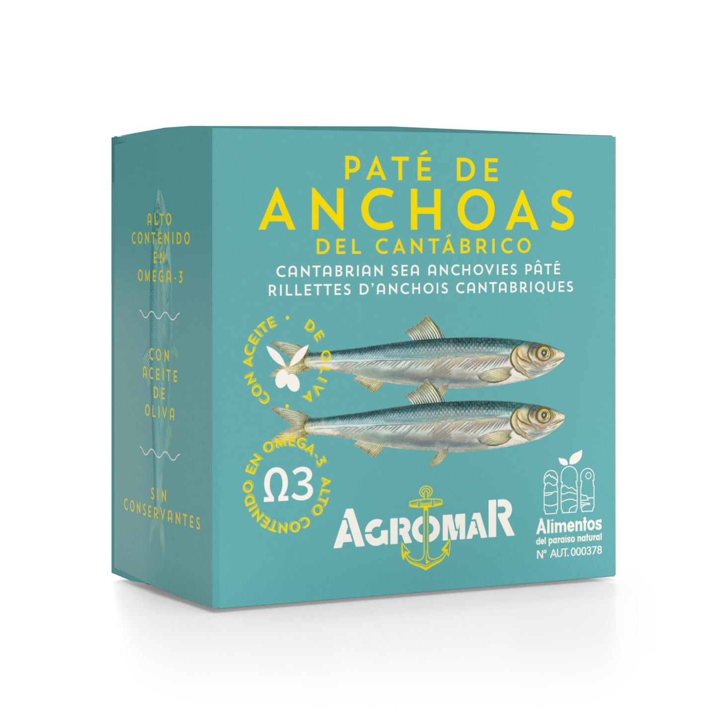 Cantabrian Anchovies Pate - Paté de Anchoas. Agromar, 100 g - Little Spain Market