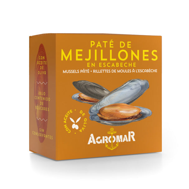 Mussels Pate - Paté de Mejillones. Agromar, 100 g - Little Spain Market