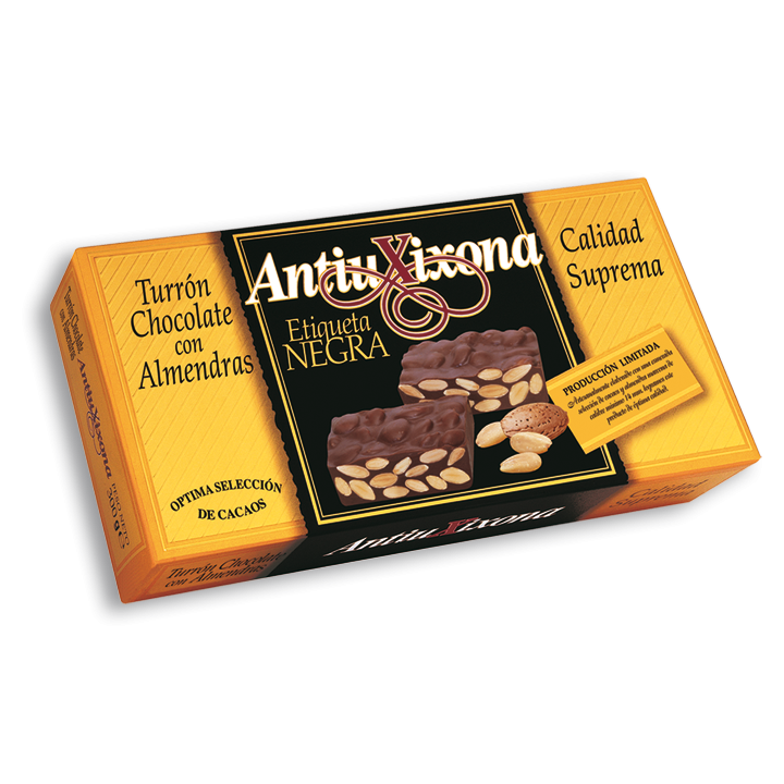 Turrón Chocolate with almonds AntiuXixona