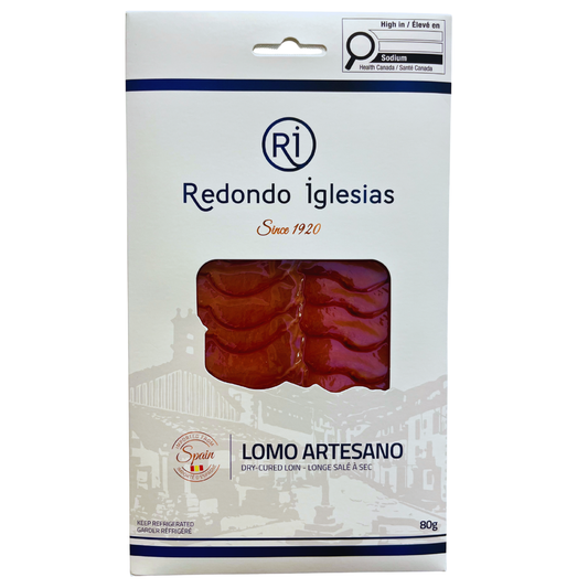 Artisan Dry Loin Sliced - Lomo Artesano lonchas. Redondo Iglesias, 80g - Little Spain Market
