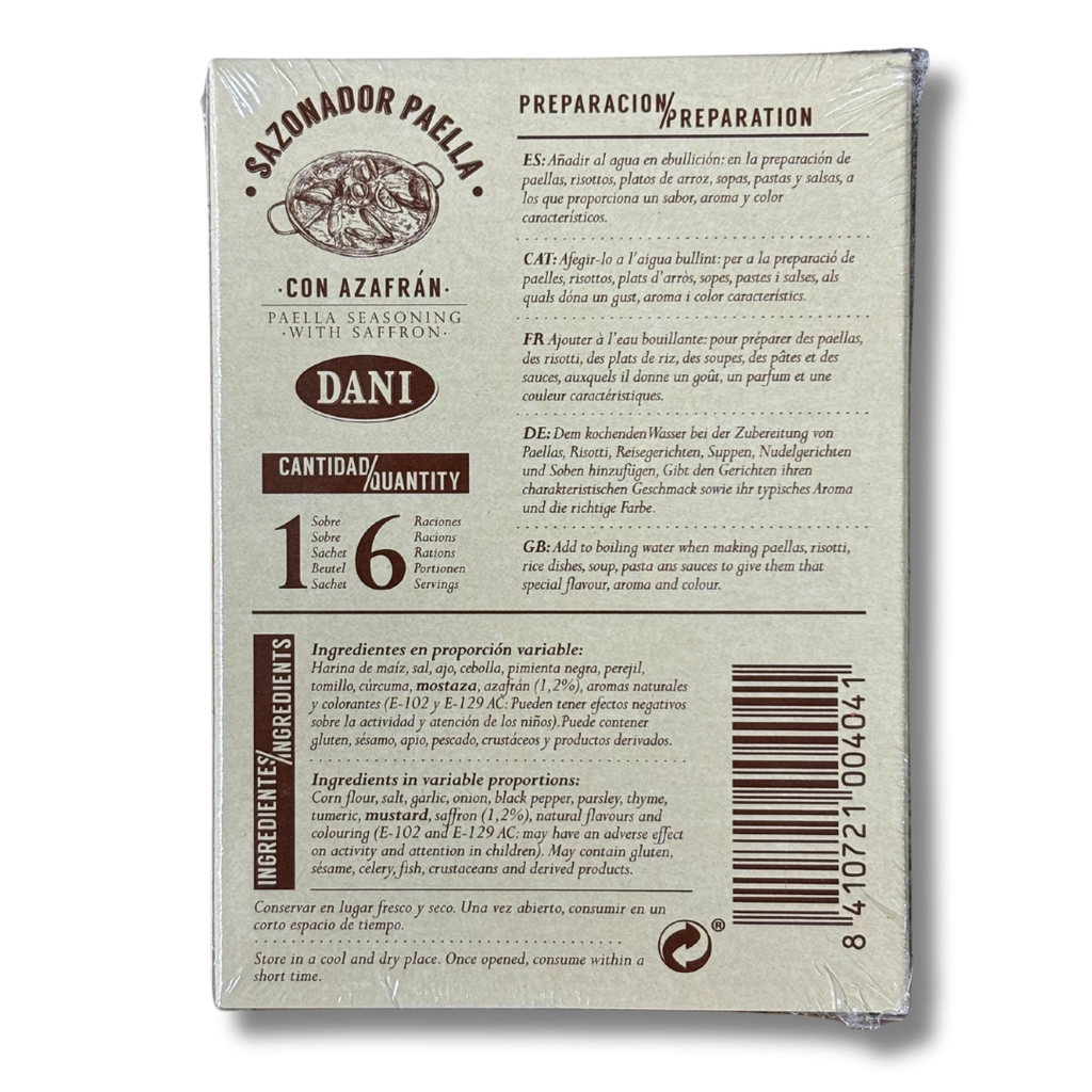Paella seasoning with saffron Dani 3x3g - Solfarmers