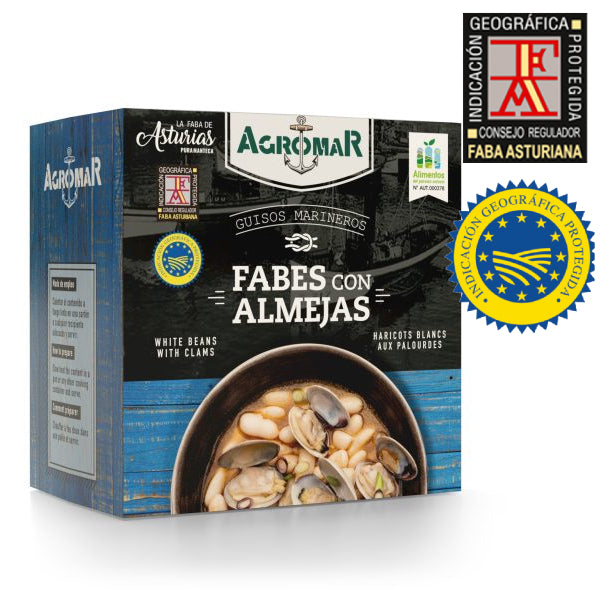 White Beans with Clams - Fabes de Asturias con Almejas. Agromar, 420 g