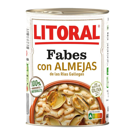 Beans with Clams - Fabes con Almejas. Litoral, 440 g - Solfarmers