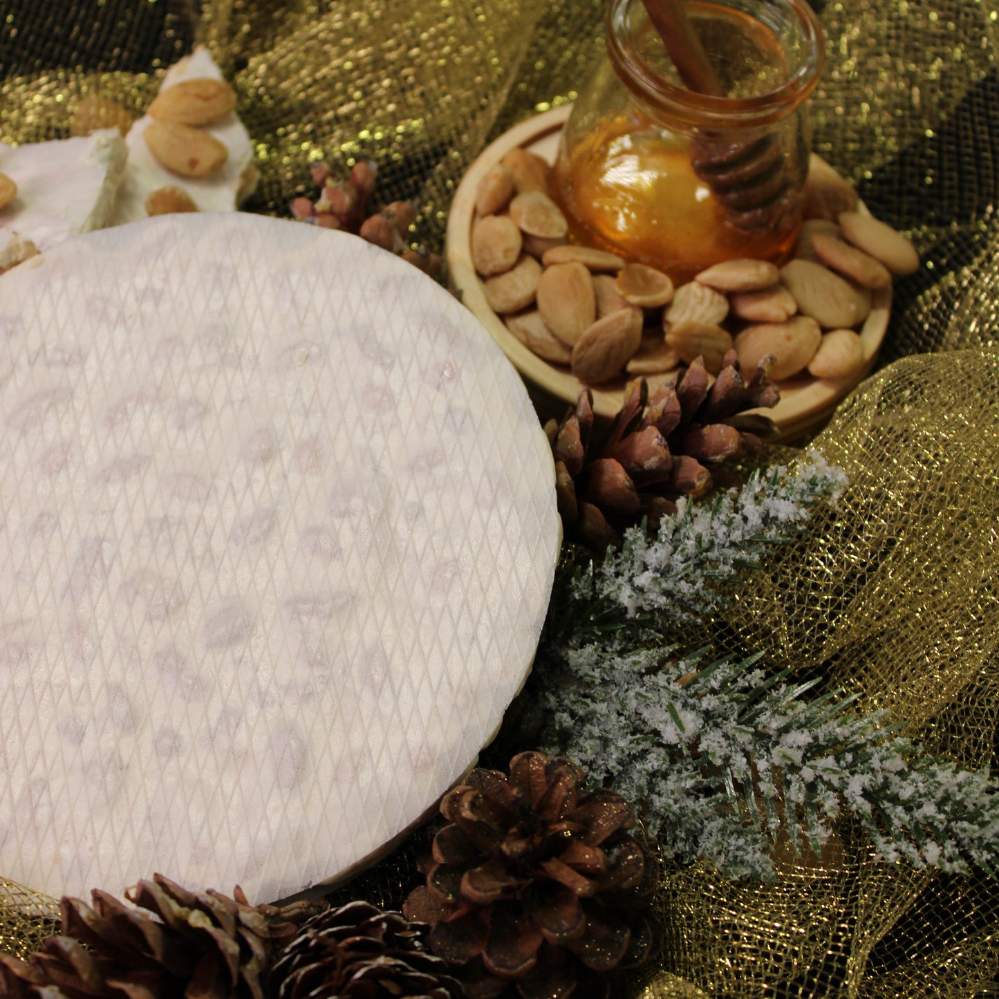 Round Crunchy Alicante Nougat - Torta Turrón Alicante DOP. AntiuXixona, 200g - Little Spain Market