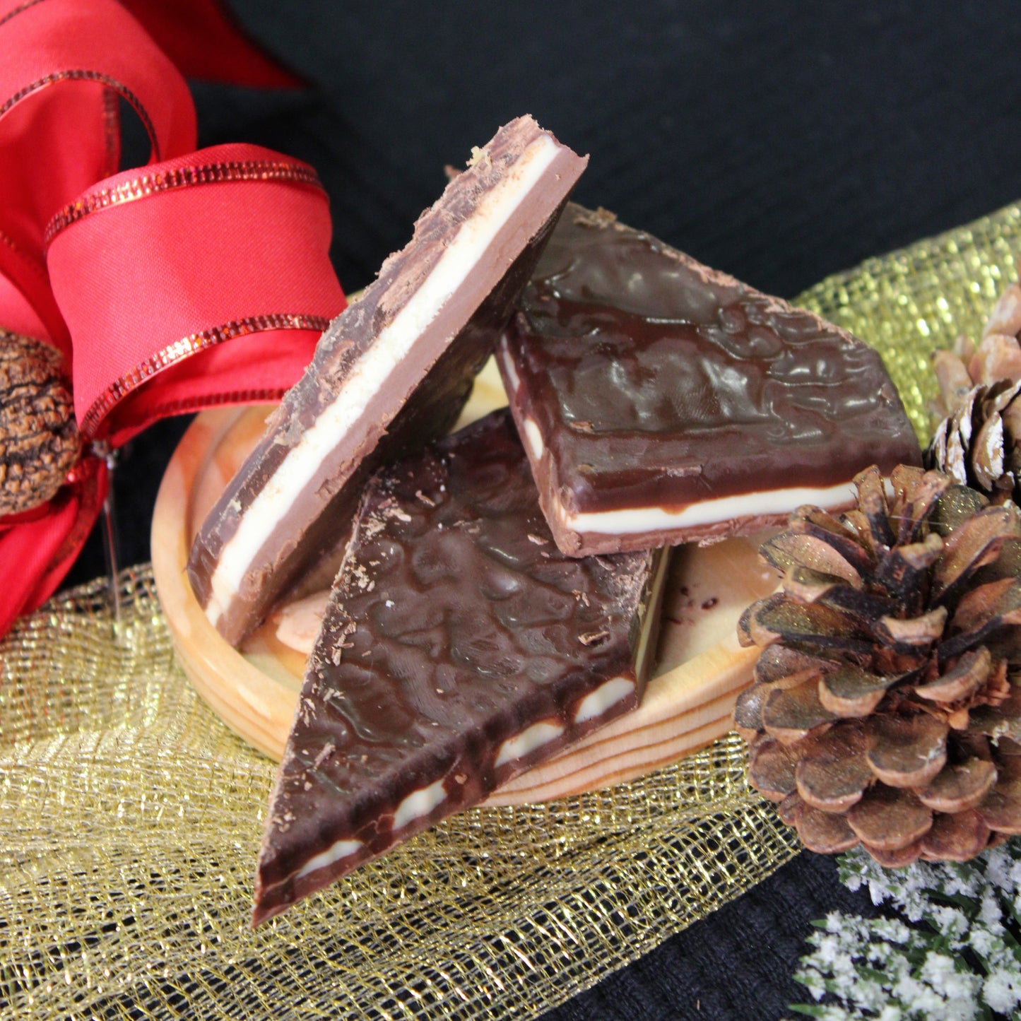 Three Chocolate Nougat - Turron Tres Chocolates. AntiuXixona, 150g - Little Spain Market