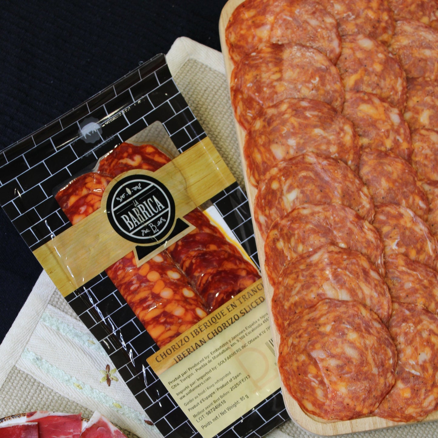Iberian Chorizo Sliced - Chorizo Iberico lonchas. La Barrica, 80g - Little Spain Market