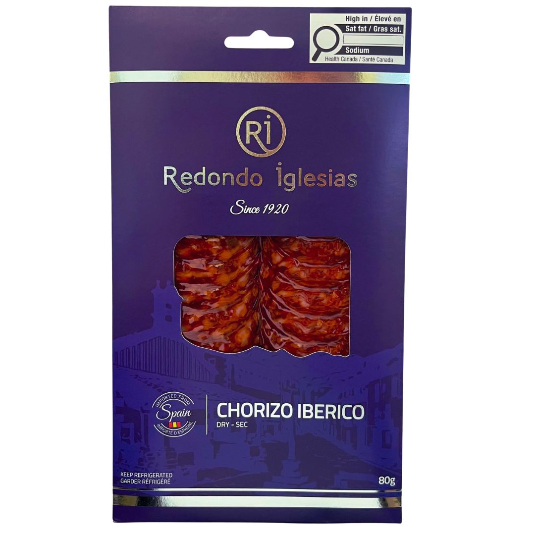 Iberian Chorizo Sliced - Chorizo Iberico lonchas. Redondo Iglesias, 80g - Little Spain Market