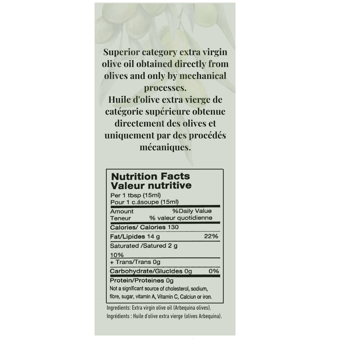 Extra Virgin Olive Oil Arbequina - EVOO. Las Valdesas, 500ml - Solfarmers