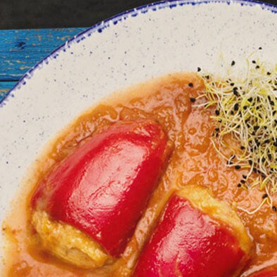 Spider Crab Stuffed Piquillo Peppers - Pimientos Rellenos de Centollo. Agromar, 280 g