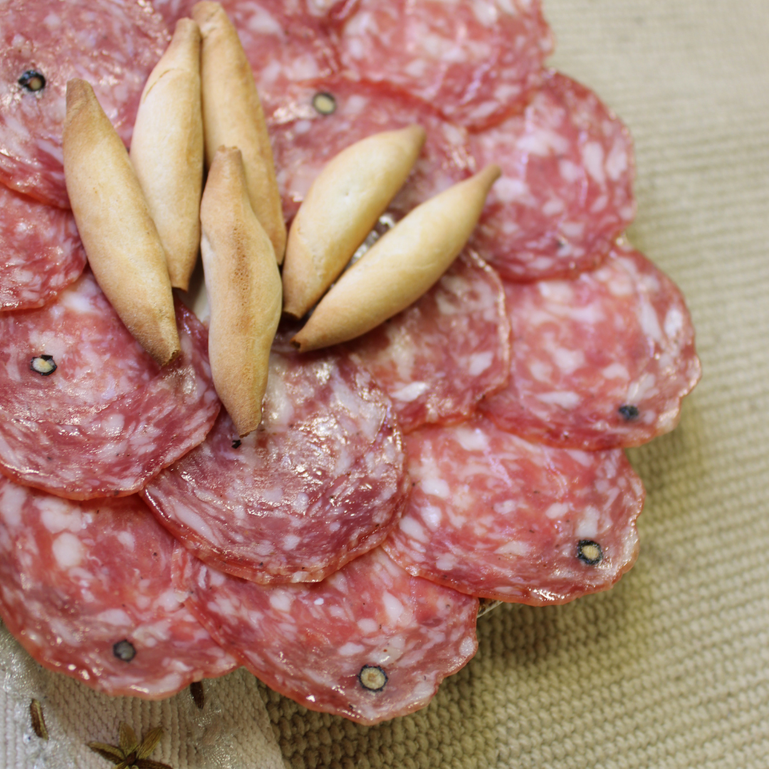 Iberian Dry Sausage Sliced - Salchichon Iberico lonchas. Redondo Iglesias, 80g - Little Spain Market