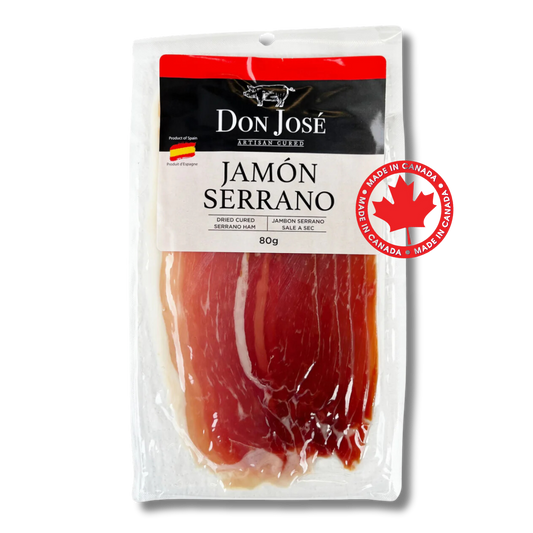 Serrano Ham - Jamon Serrano. Don Jose, Sliced 80g - Solfarmers