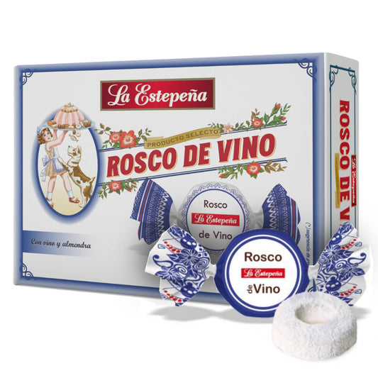 Almond and Wine Round Pastries - Roscos de Vino y Almendra. La Estepeña, 400g - Little Spain Market