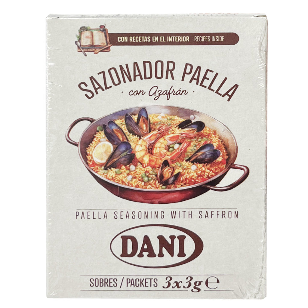 Paella Seasoning with Saffron - Sazonador de Paella con Azafran. Dani, 9g - Solfarmers