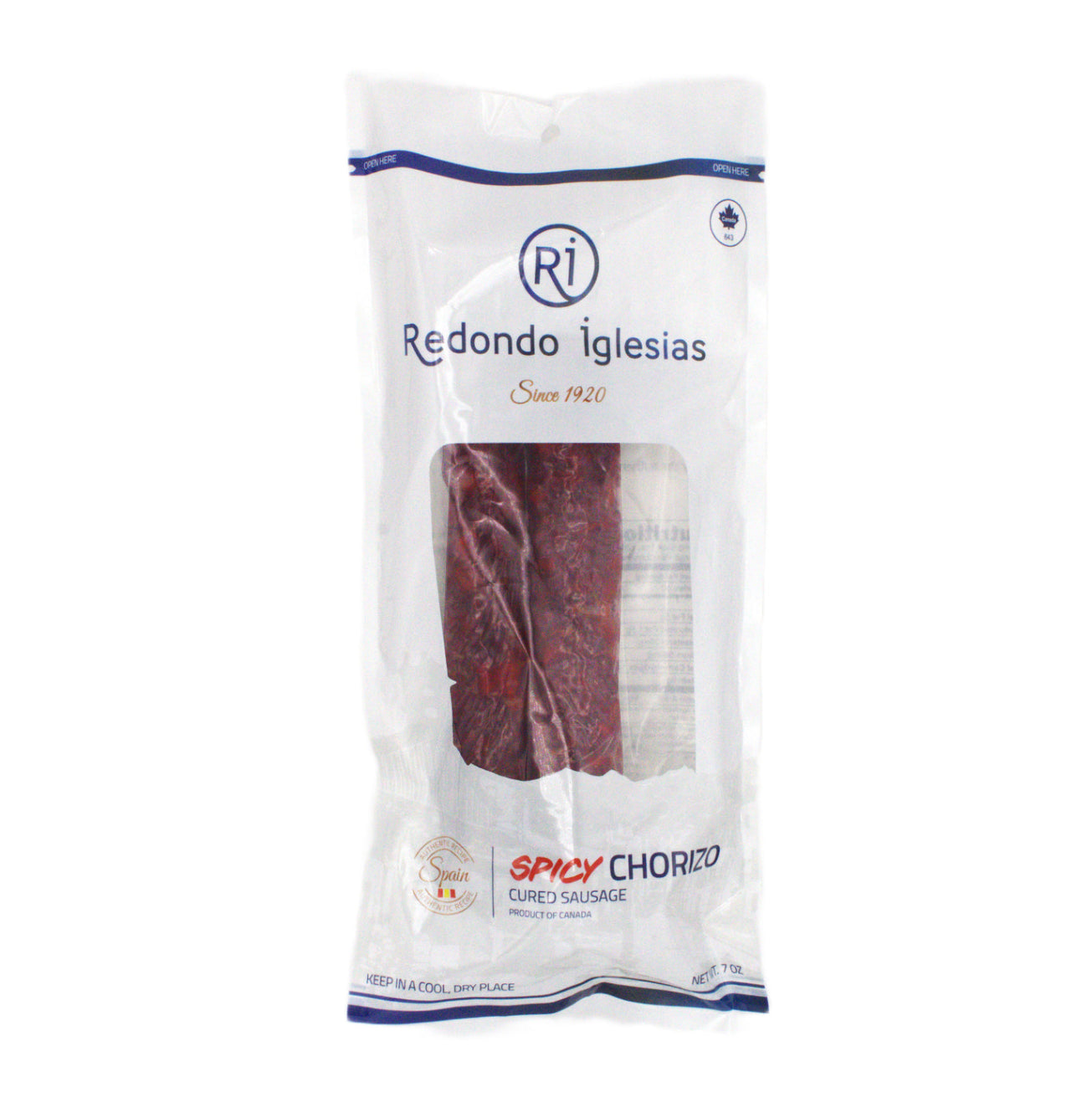 Chorizo Spicy - Chorizo Picante Sarta. Redondo Iglesias, 200g - Little Spain Market