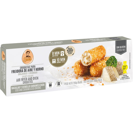 Cod & Caramelized Onion Croquettes for Air Fryer & Oven. La Cocina de Senén, 200g - Little Spain Market