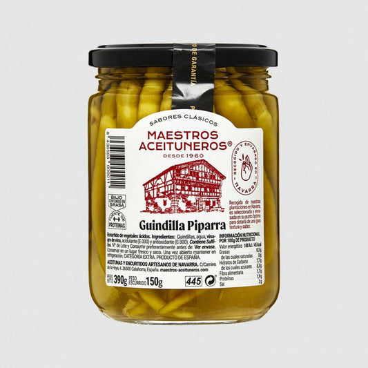 Green Peppers - Guindilla Piparra. Maestros Aceituneros, 390g - Little Spain Market