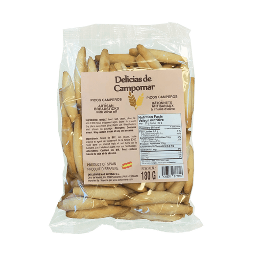 Artisan breadsticks with olive oil "picos camperos", 180 g - Little Spain Market