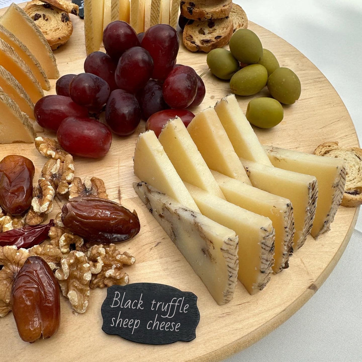 Spanish truffle sheep cheese for charcuterie boards and tapas