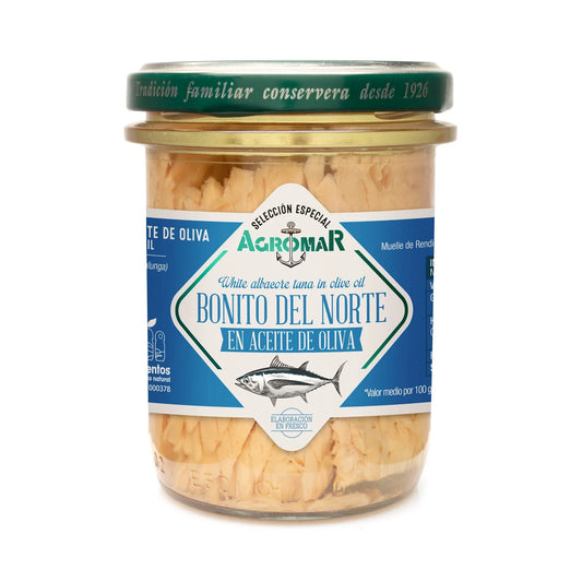 White Tuna in Olive Oil - Bonito del Norte en Aceite de Oliva. Agromar, 190 g - Solfarmers